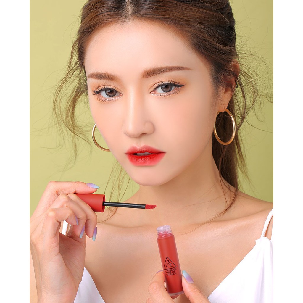 3ce soft lip lacquer #ordinaryred