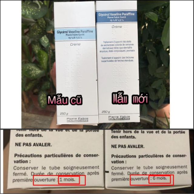 [Mẫu Mới] Kem Nẻ Chàm Sữa Dexeryl Pháp Cho Bé Mẫu Mới 2019 Glycerol Vaseline Paraffine - 250G Dưỡng DaNgăn NẻHăm
