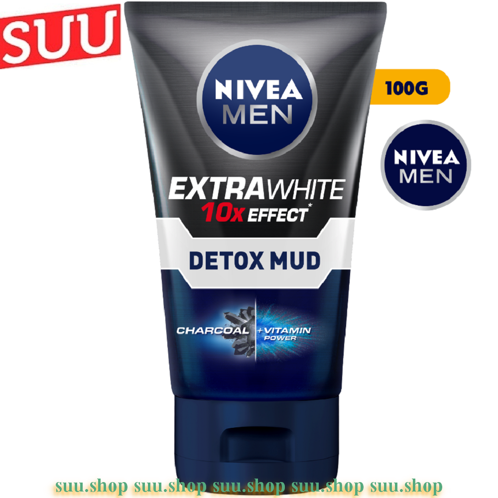Sữa rửa mặt nam nivea men sáng da và kiểm soát nhờn 100g extra white oil control mud foam