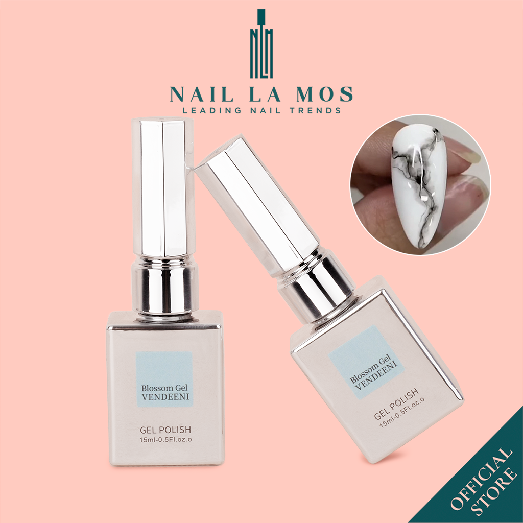 Top loang Vendeeni chính hãng 15ml - Gel tạo loang vân đá vẽ trang trí móng nail
