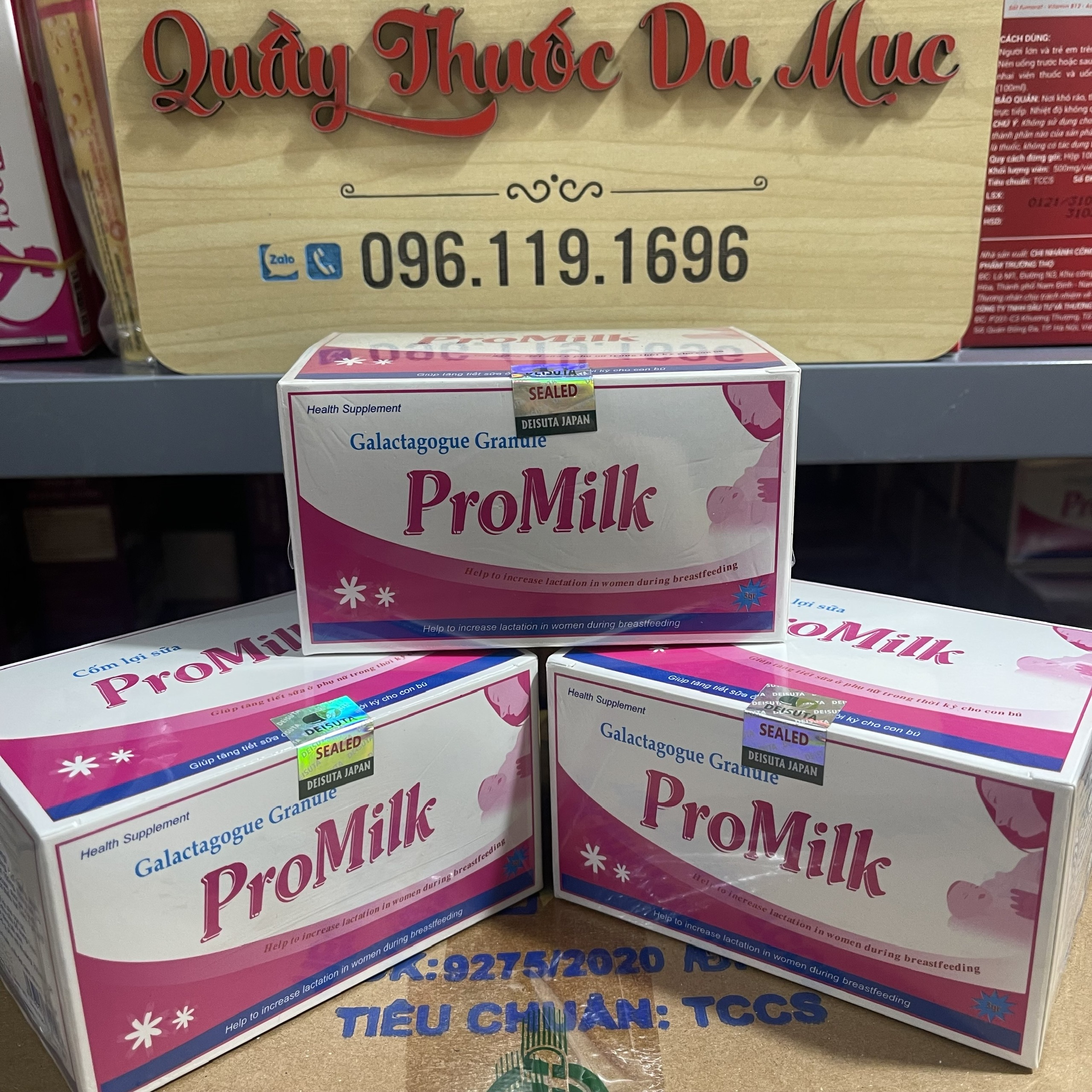 Cốm lợi sữa Promilk tăng cường sữa cho mẹ - Bổ sung dinh dưỡng cho bé – Hộp 20 gói