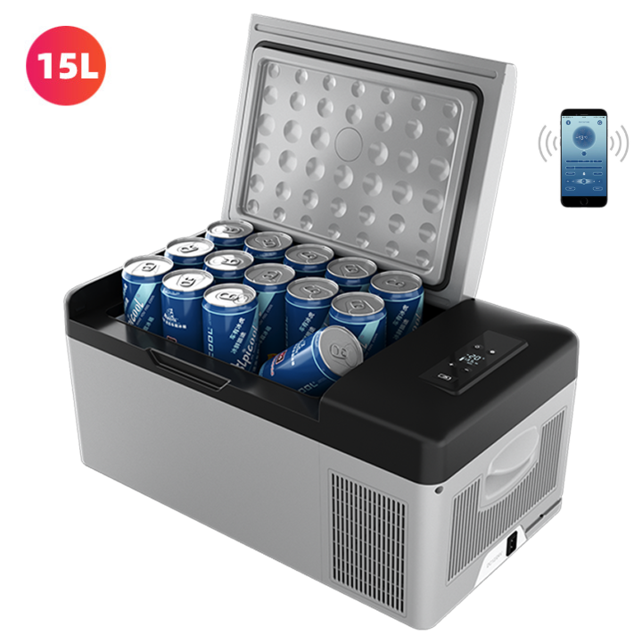 [Trả góp 0%]Tủ lạnh mini dùng trong nhà và trên ô tô xe hơi DC15 công suất 45W - Hàng Cao Cấp Nhập Khẩu