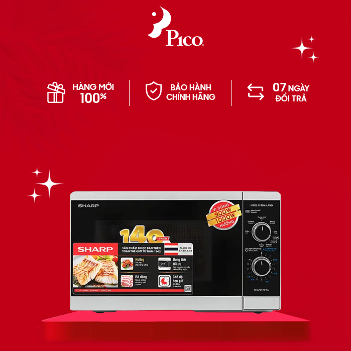 Lò vi sóng có nướng Sharp R-G251TV-SL 25 lít