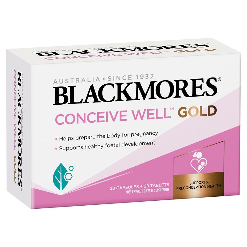 Tăng khả năng thụ thai Blackmores Conceive Well Gold 56 viên