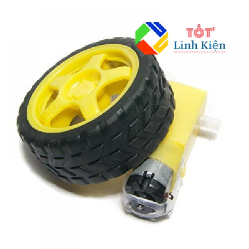 Động cơ dc giảm tốc kèm bánh xe