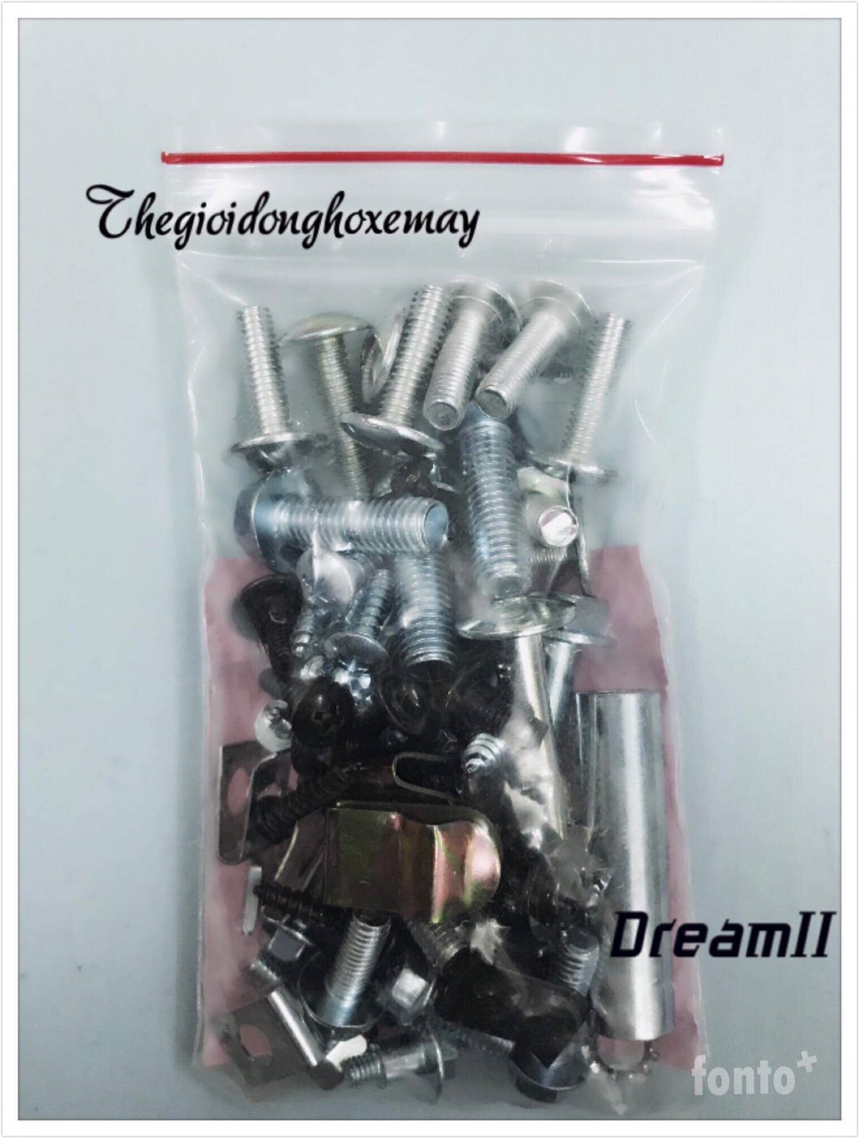 Bộ ốc vỏ nhựa xe máy dream 3, dream lùn Việt Nam