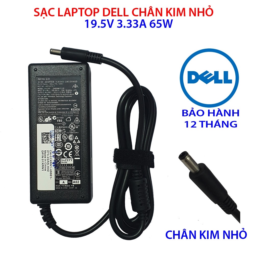 SẠC LAPTOP DELL CHÂN KIM TO CHÂN KIM NHỎ DÙNG CHO LAPTOP DELL VOSTRO DELL LATITUDE DELL INSPIRON