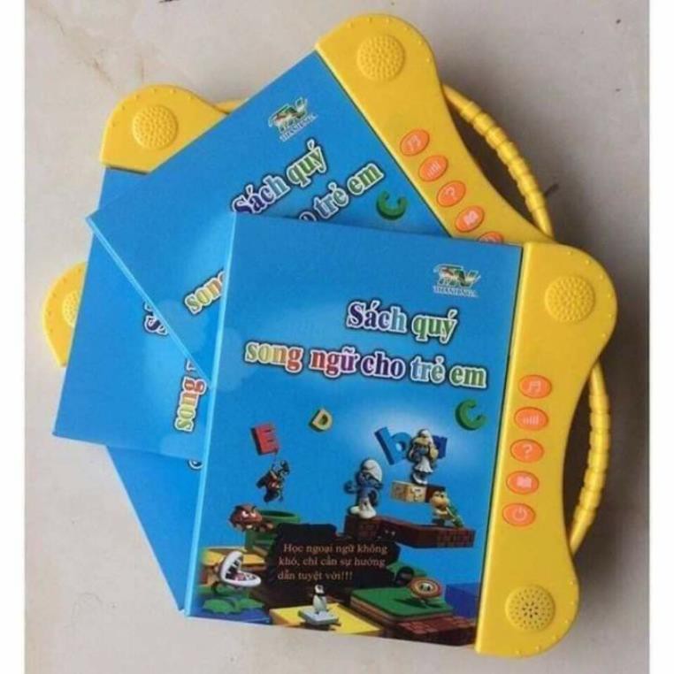 Sách học song ngữ phát nhạc cho bé