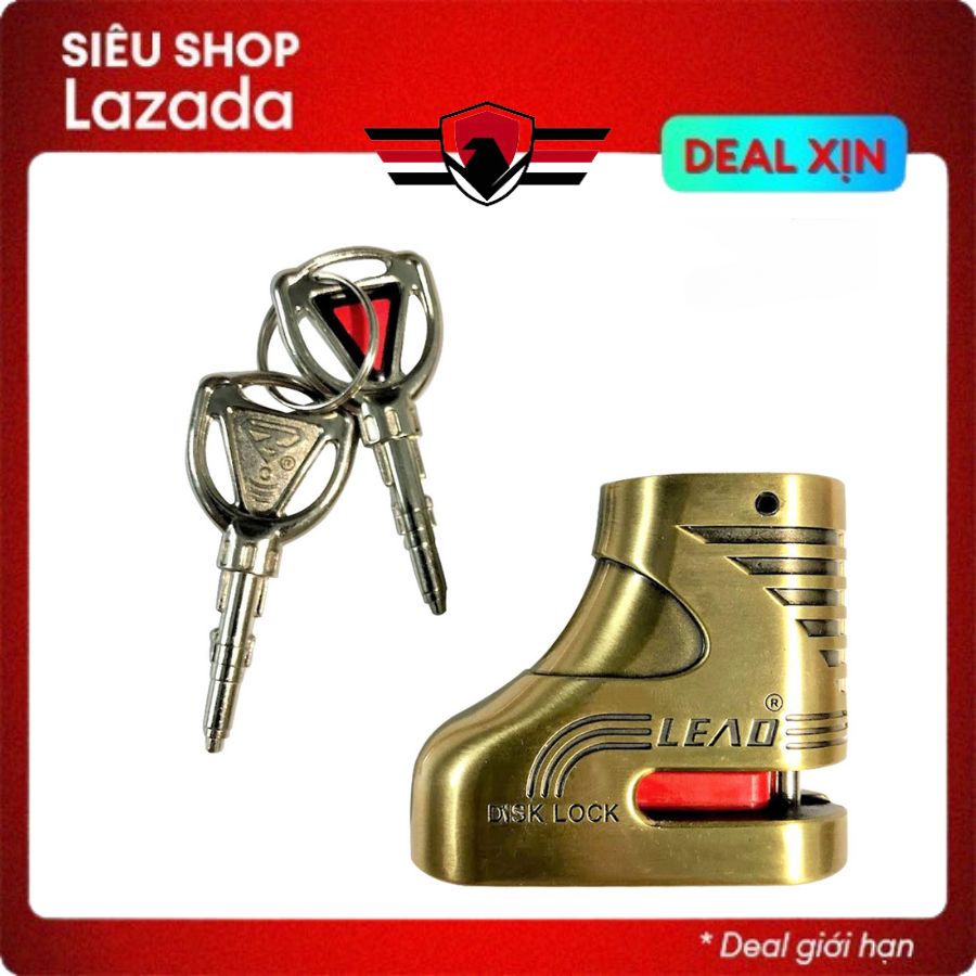 Ổ khoá đĩa xe máy chống cắt cao cấp - Huy Tưởng