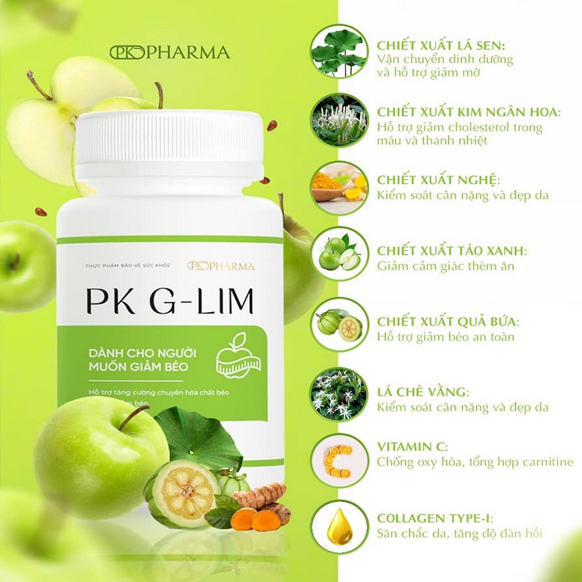Viên uống giảm cân pk-g.lim