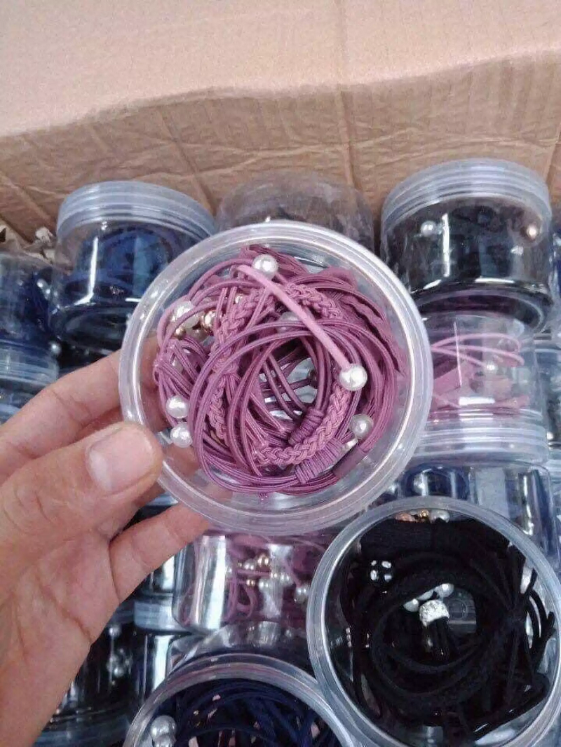 Dây buộc tóc 12 chi tiết , buộc tóc ngọc trai