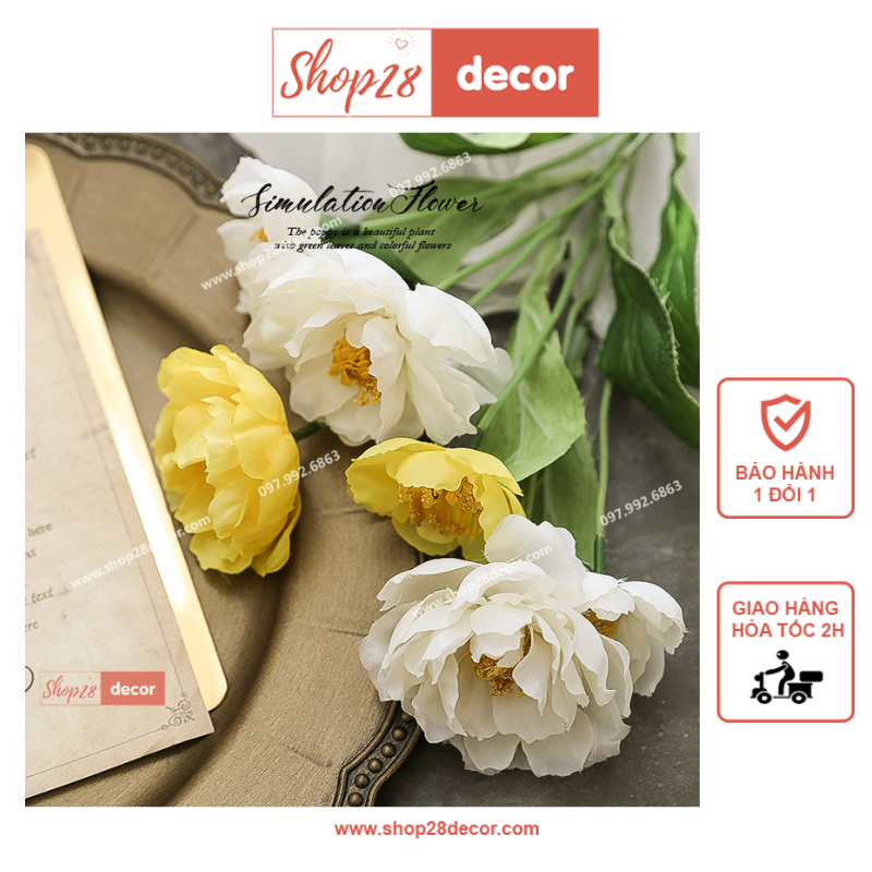Hoa Lan Tường Mô Phỏng làm phụ kiện chụp ảnh, trang trí nhà cửa - Shop28Decor.com