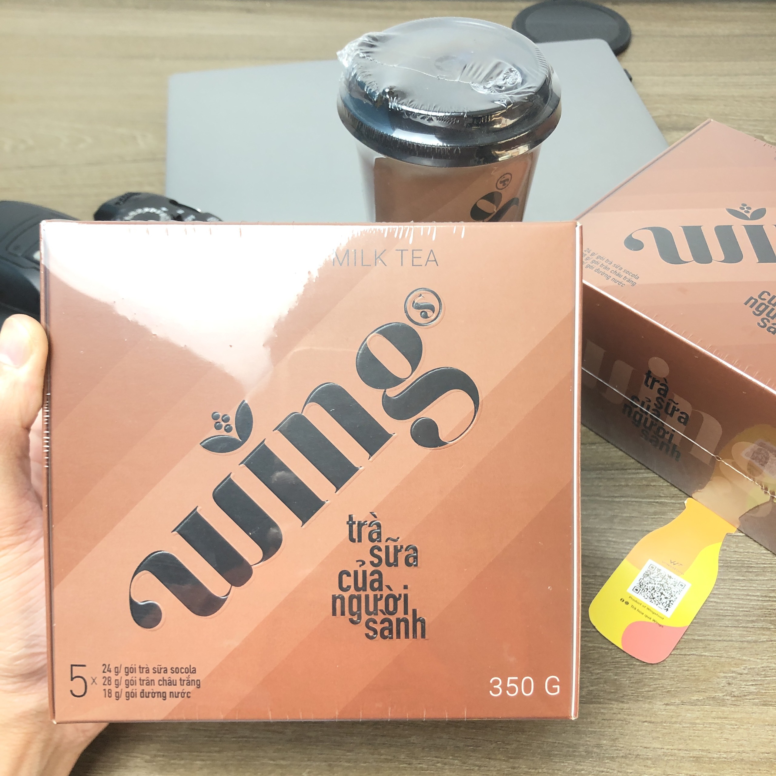 Trà sữa vị socola hòa tan wings set 5 gói/ hộp