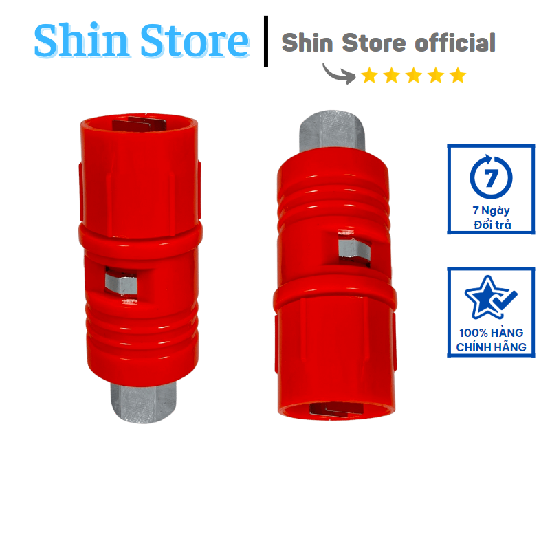 Béc rửa xe cao áp mỏ vịt, béc xịt rửa cao áp xoay chỉnh ren trong 14mm ( Nhiều cỡ lỗ béc ) -SHINSTORE