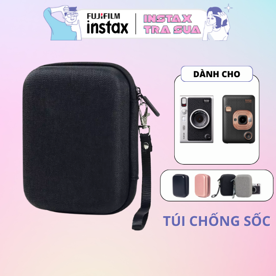 [HN] Túi chống sốc instax mini link/ instax mini liplay/ instax mini evo - kèm dây đeo
