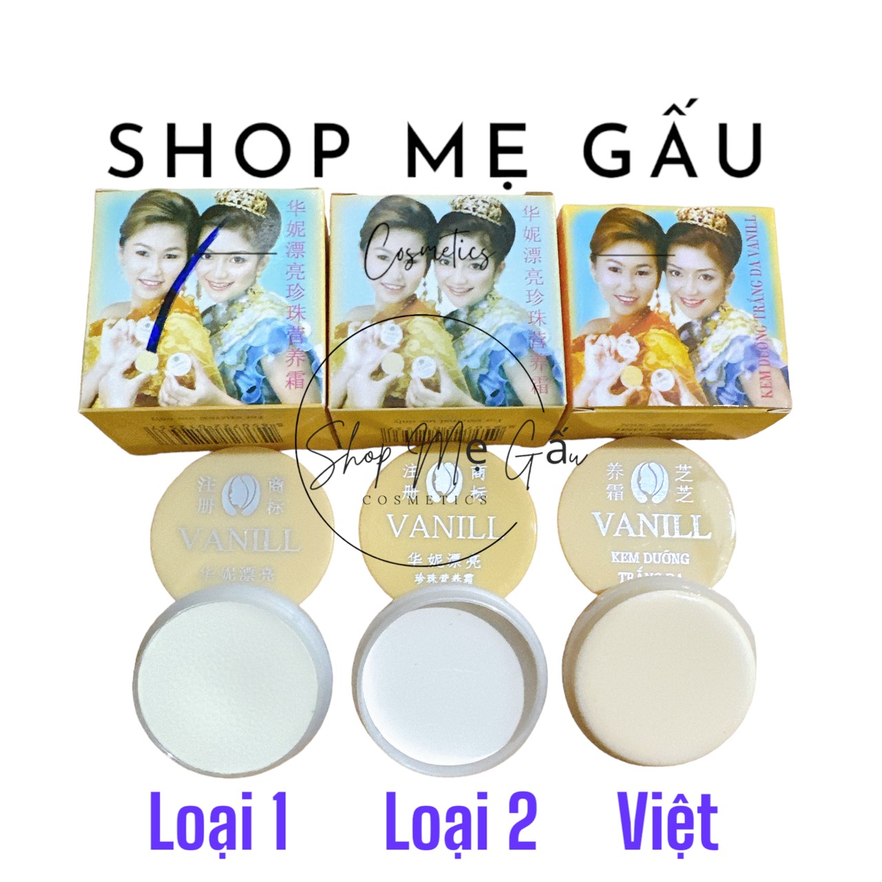 Kem dưỡng trắng da vanill cô gái nhật 22g