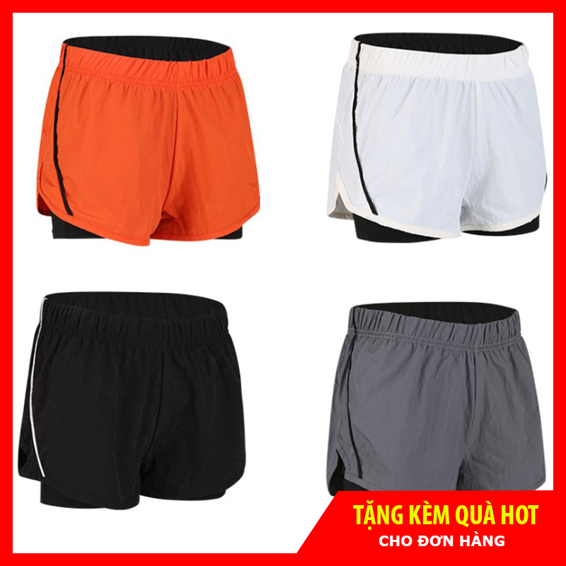 Quần Tập Gym Nữ 2 Lớp - Quần Short Tập GYM YOGA Nữ