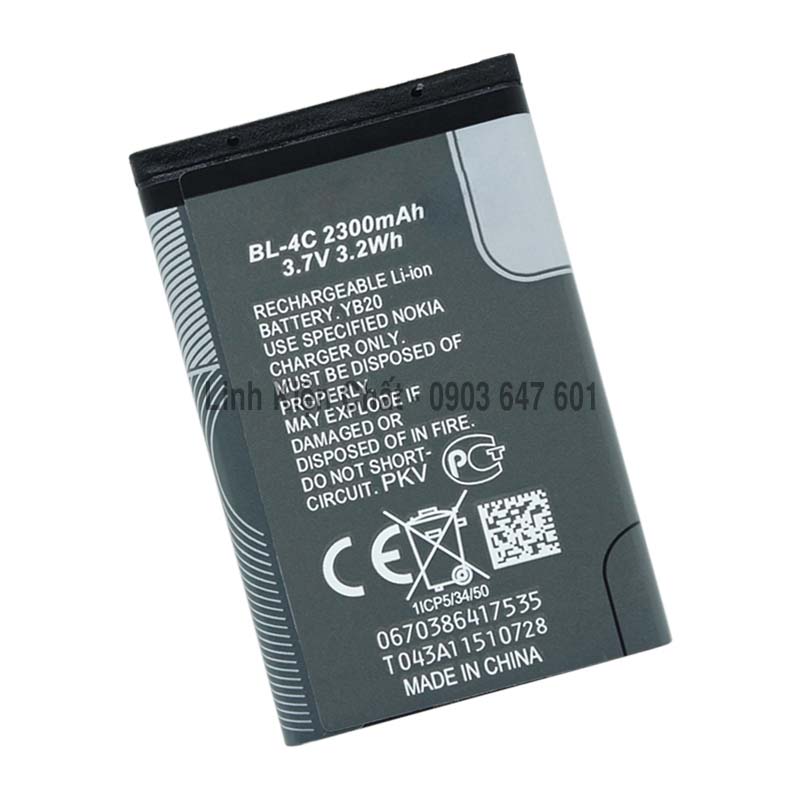 Pin cho điện thoại nokia 6100 2300mah