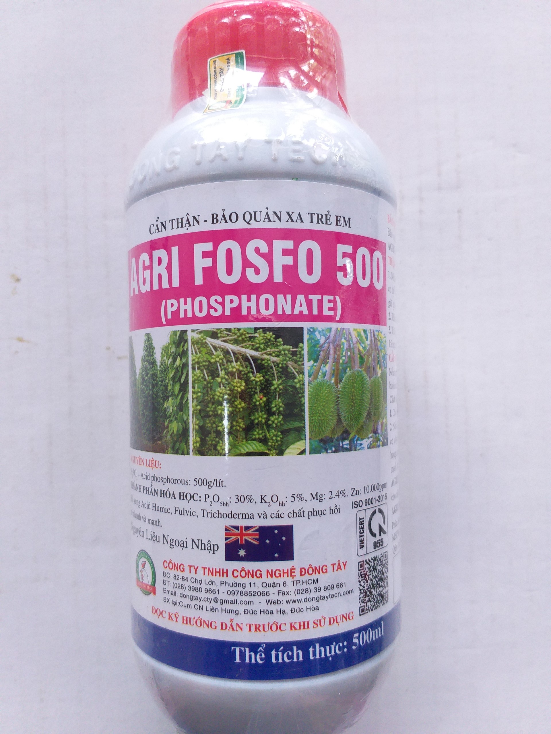 Thuốc trừ bệnh thối thân, xì mủ, thối rễ, nứt thân Agriphos 500 - 500ml
