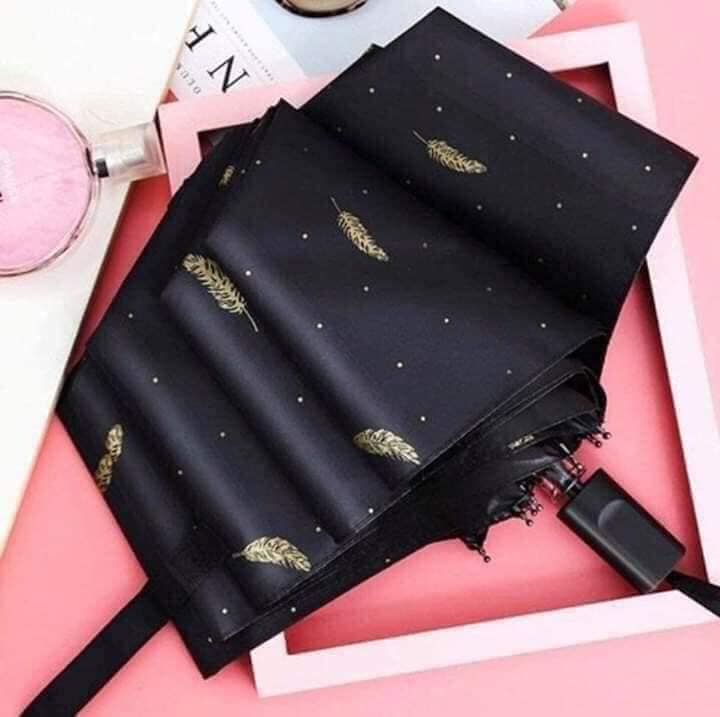 Ô dù gấp gọn hình lông vũ chống tia UV,ô du che mưa,nắng