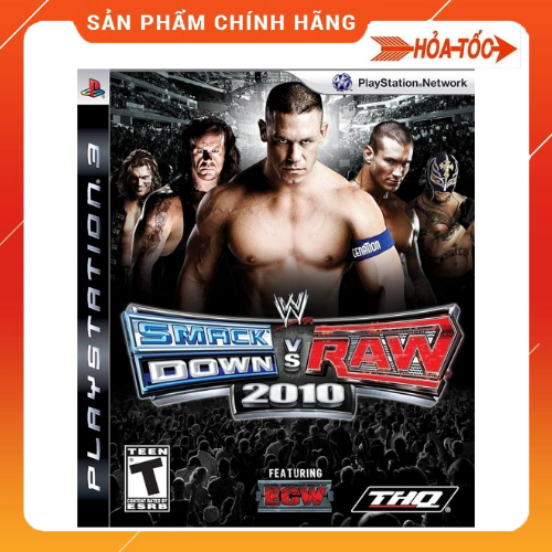 Đĩa game Ps3 gốc WWE 2010 Smack Down vs Raw (đô vật mỹ Ps3)- Ps3 Original Disc