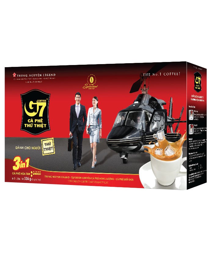 Cà phê g7 hòa tan 3in1 hộp 336g