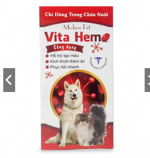 Thuốc bổ máu Vita Hemo - kích thích ăn uống cho chó mèo