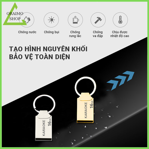 USB karaoke bộ nhớ 16GB mini nhỏ gọn tiện lợi tốc độ đọc dữ liệu nhanh sử dụng cho tivi laptop máy tính loa bluetooth loa xe hơi U268