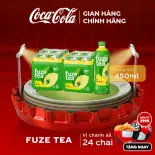 [SIÊU SALE ] Lốc 24 Chai Trà Fuze Tea Chanh Với Sả Chai 450ml/Chai Sale 25.06 Coca-Cola Chính Hãng_LD