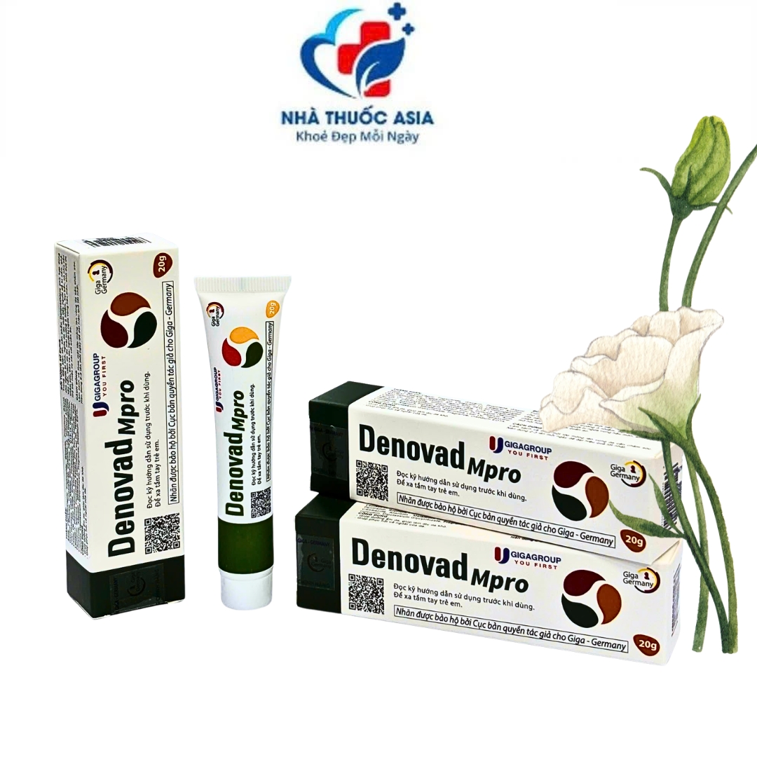 Denovad Mpro tuýp 20g  người bị nấm, ghẻ, vảy nến, viêm da do môi trường ô nhiễm