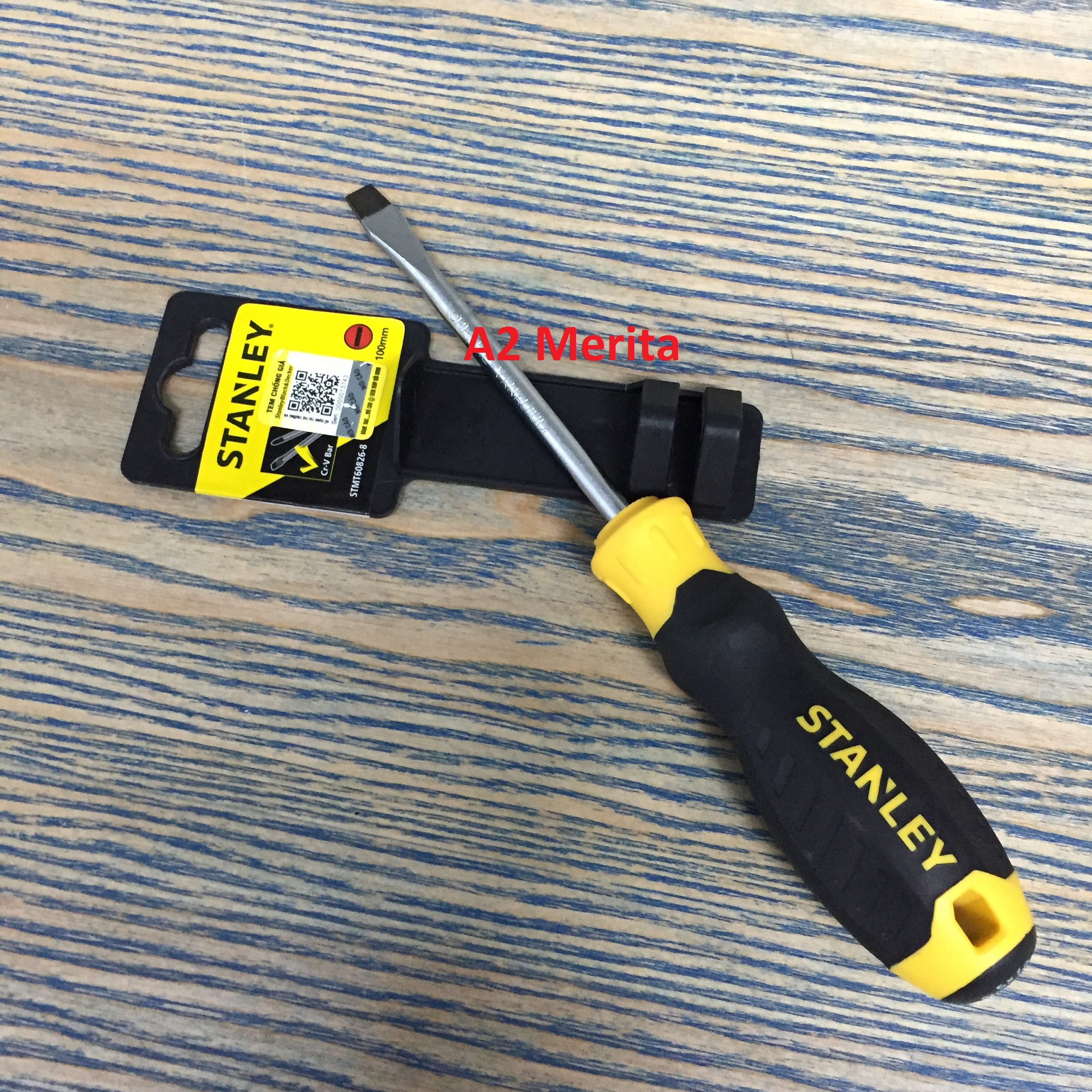 Tua vít dẹp 6.5x100mm có từ stanley stmt60826-8