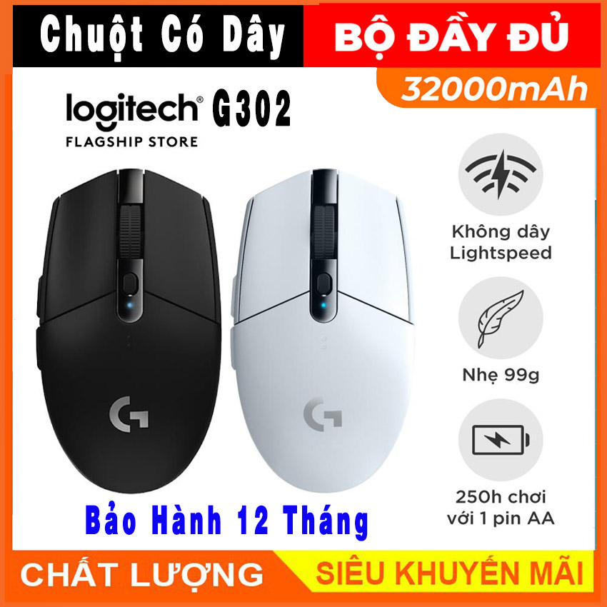 Chuột máy tính có dây chuột gaming led rgb loitech g302 chuột laptop pc mouse chơi game văn phòng chất lượng cực cao cấp