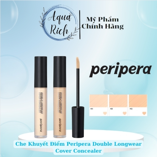 Kem Che Khuyết Điểm Ink Peripera Double Longwear Cover Concealer 5.5g