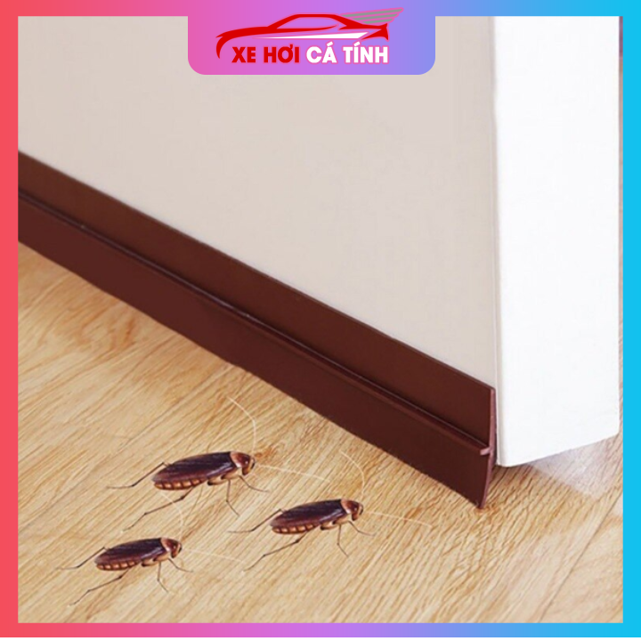 1 mét Ron Chân Cửa Cao Su LOẠI CẢI TIẾN Dán Chống Bụi Côn Trùng siêu bền băng keo 3M bám chắc dễ bám dính ngăn bụi và thoát nhiệt điều hòa