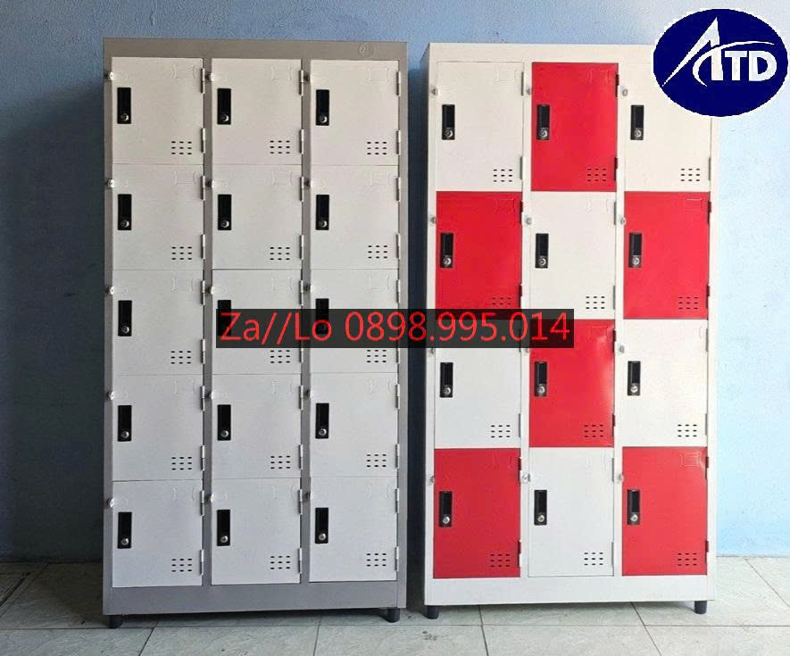 Iron Locker with 15 Compartments for Storing Personal Belongings for Customers, Employees, and Cheap Office Companies