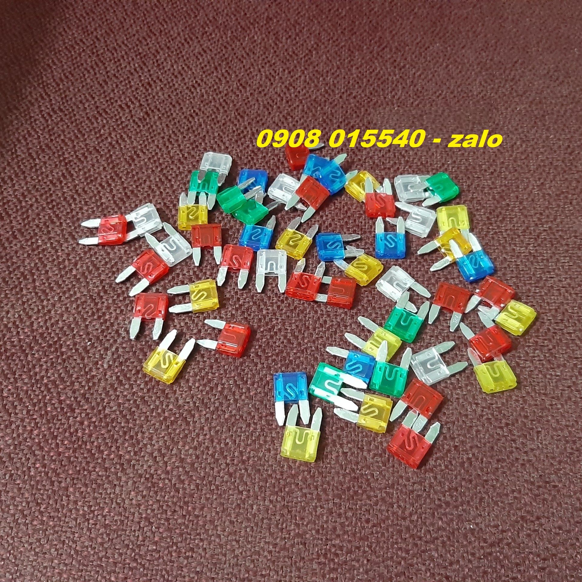 Cầu chì 5a, 10a, 15a xe máy 10 cái/ 1 bịch