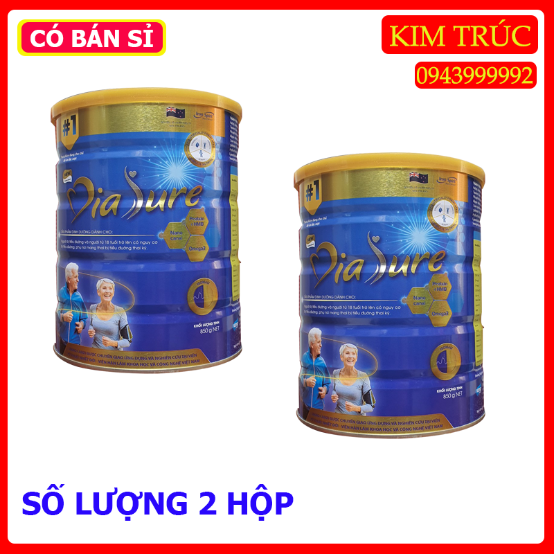 Combo 2 hộp diasure 850 sữa non tiểu đường