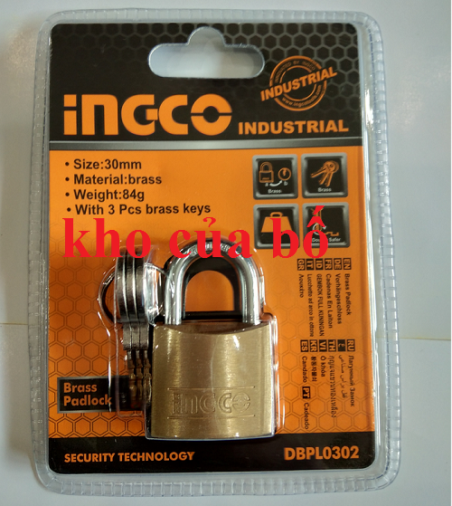 Ổ khóa 30mm ingco dbpl0302
