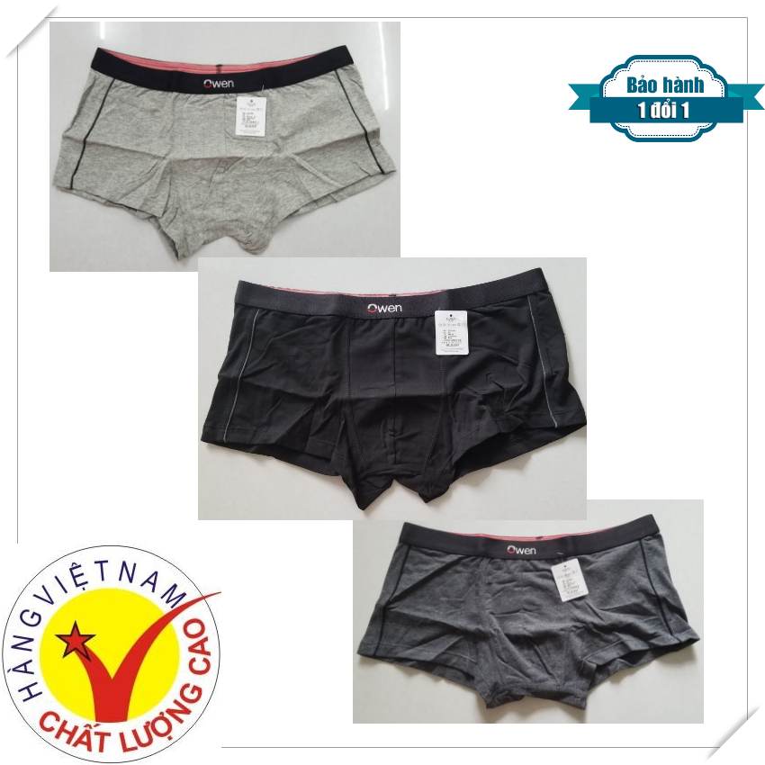 Quần sip nam Boxer Owen cao cấp chính hãng sexy lịch lãm, thoáng mát, thấm mồ hôi, khử khuẩn