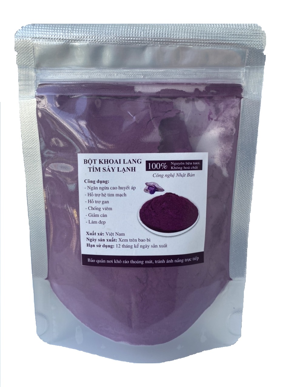 Bột khoai lang tím nguyên chất gói 200g