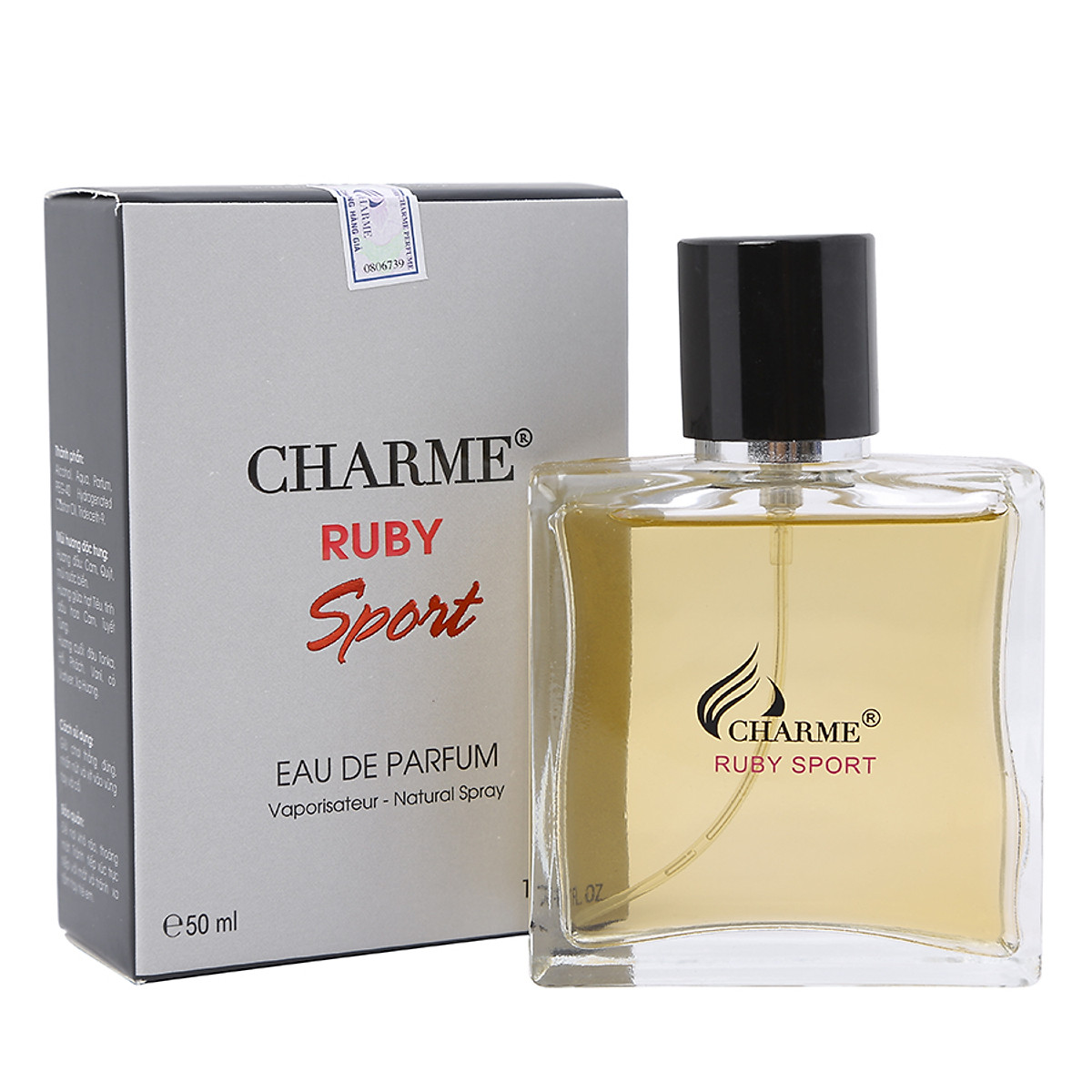 [Hoàn tiền 20%] Nước hoa nam Charme Ruby Sport (50ml) chính hãng khỏe mạnh quyến rũ tươi mát