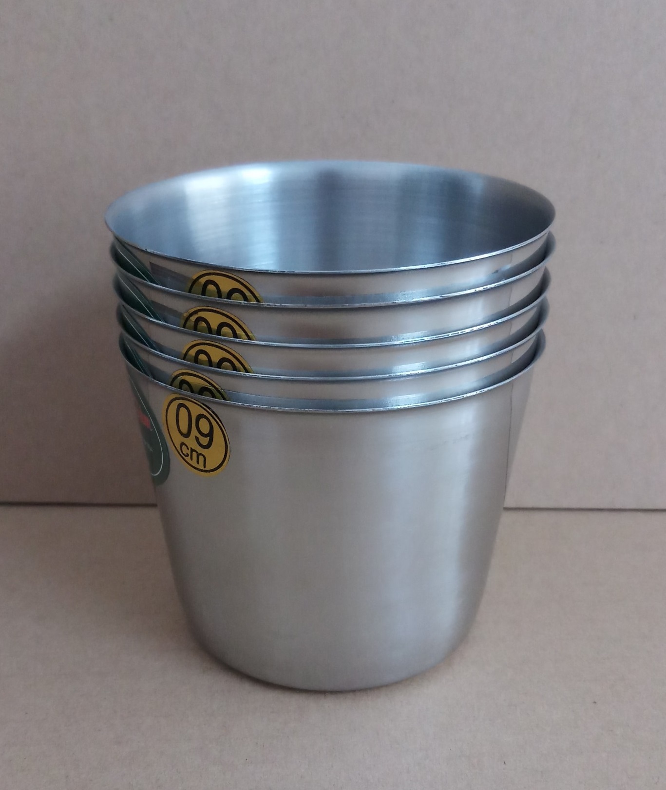 Bộ 5 ly làm đá inox tốt - 9cm- cốc inox làm đá
