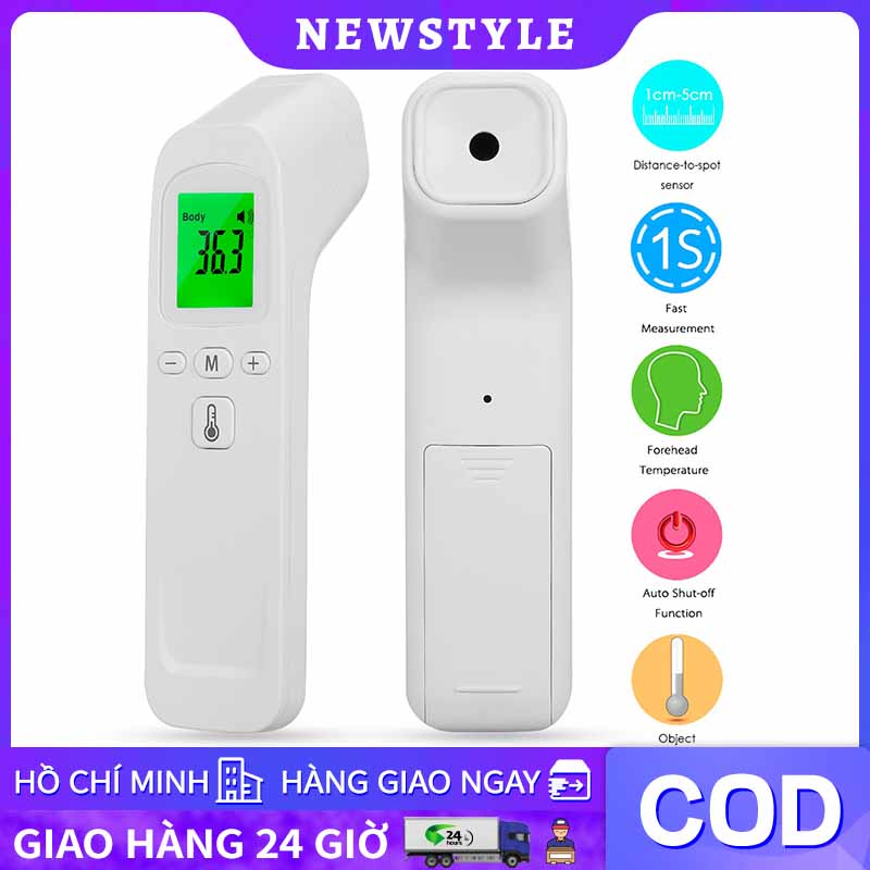 Nhiệt kế điện tử hồng ngoại đo thân nhiệt, đo nhiệt độ phòng, đo nhiệt độ nước