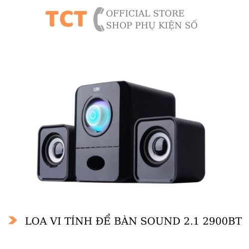 Loa vi tính để bàn siêu gọn, bass siêu khỏe, âm thanh hay sound 2.1 2900bt