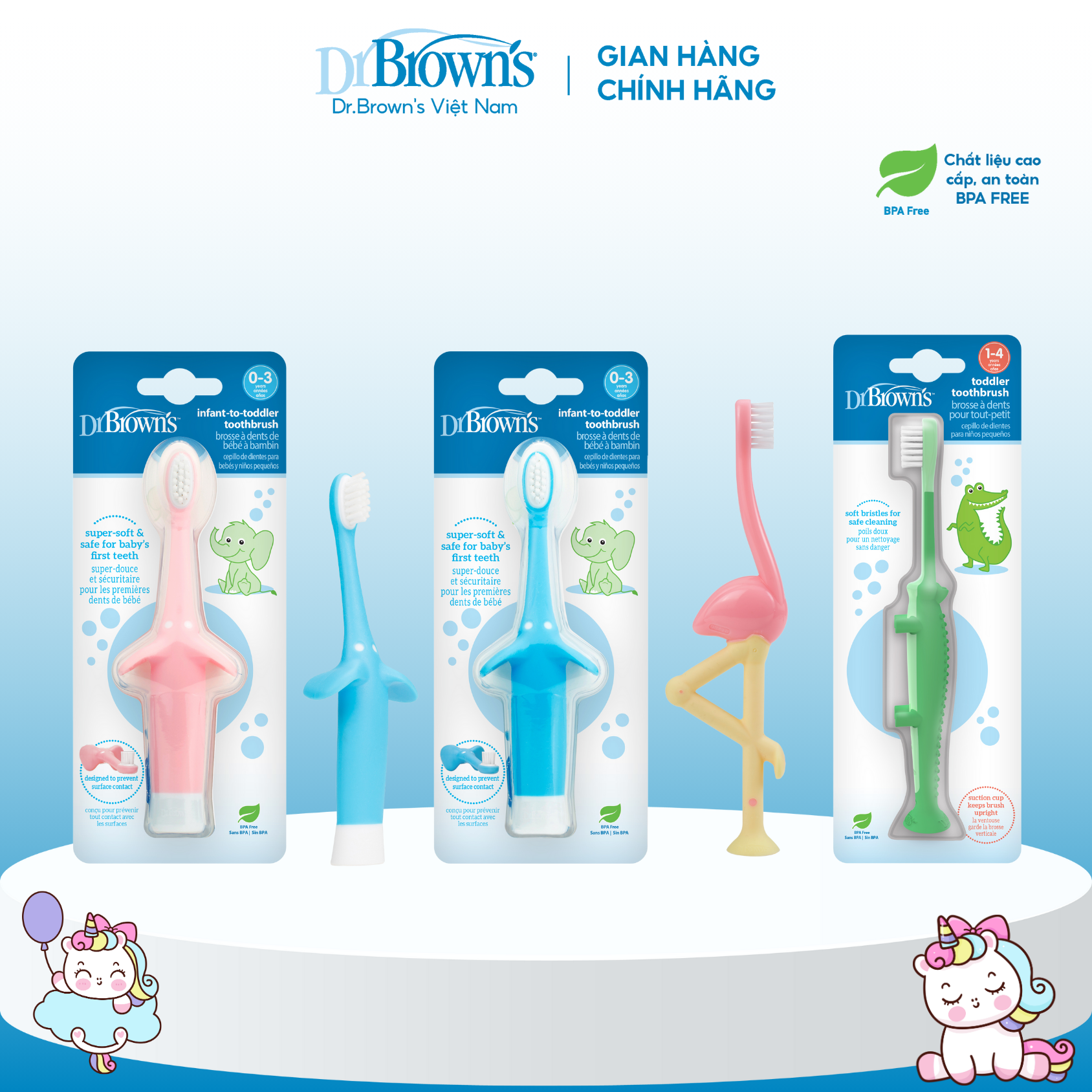 Bàn chải đánh răng Dr.Brown's
