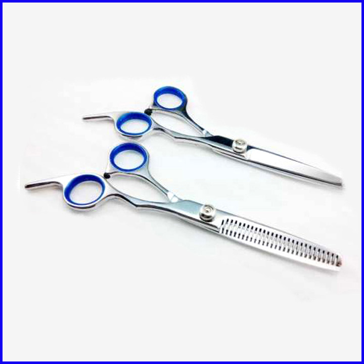 Bộ kéo cắt tỉa tóc, Bộ đôi 2 kéo quai xanh cắt tóc và kéo tỉa tóc cực bền đẹp