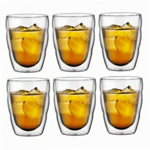 BỘ CỐC THỦY TINH PHA LÊ 2 LỚP BODUM PILATUS 5 CHIẾC 250ML - HÀNG NHẬP ĐỨC (HÀNG THANH LÝ)