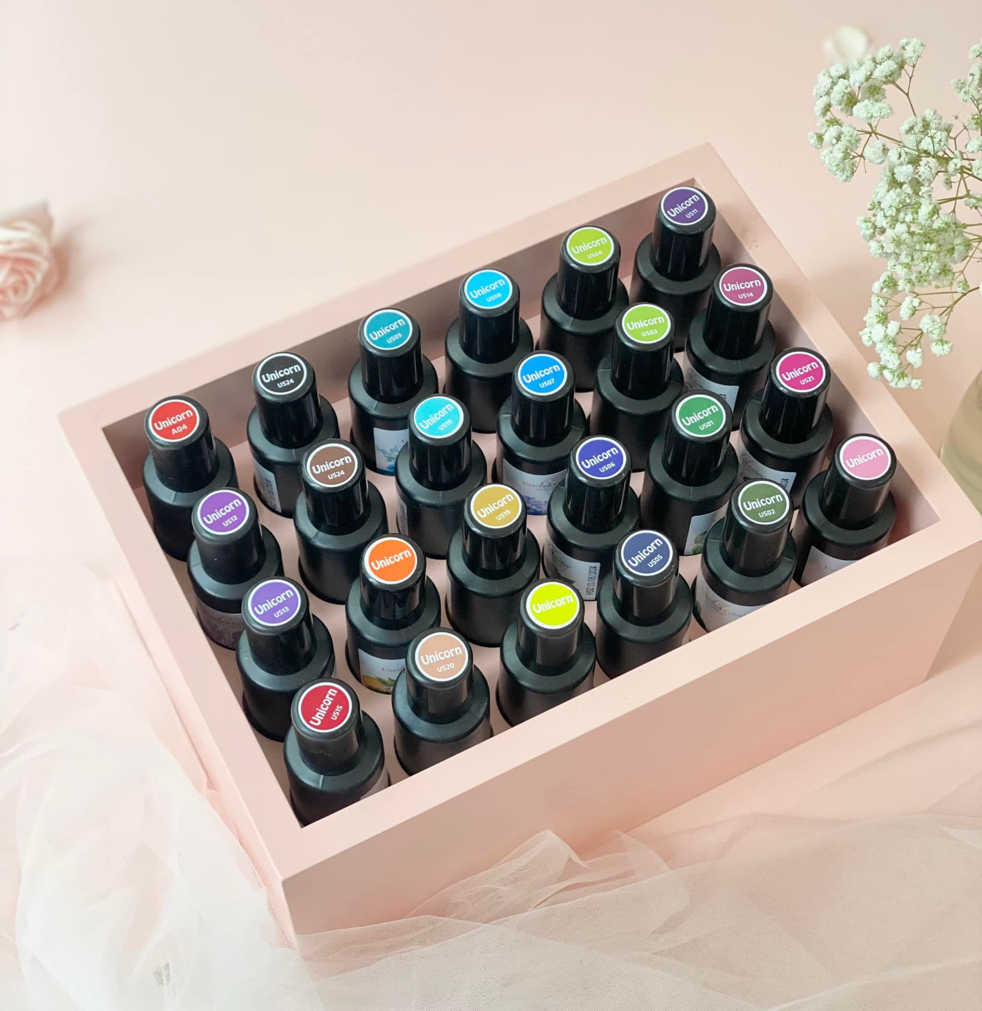 Combo bộ 24 màu thực phẩm unicorn không đắng