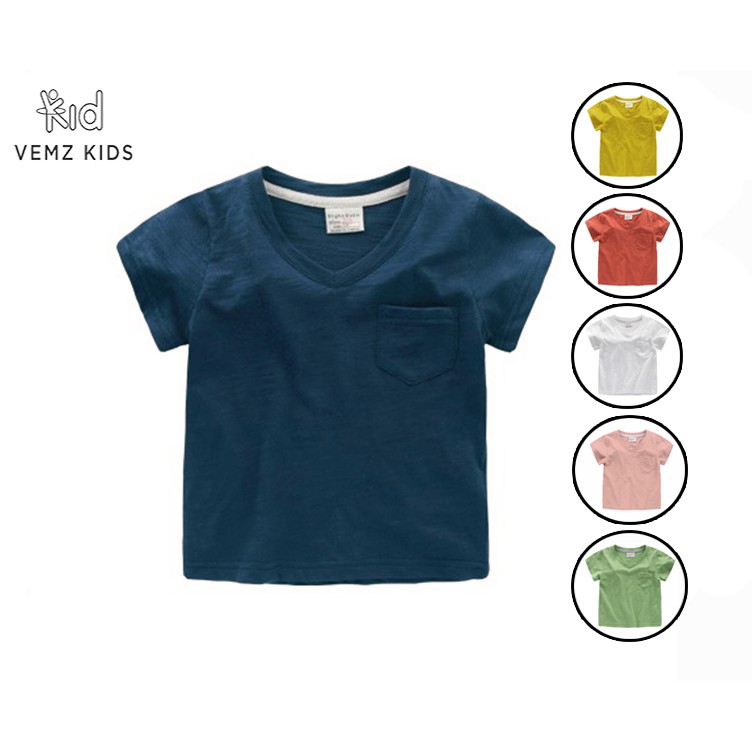 Áo phông cổ tim vemzkids cho bé
