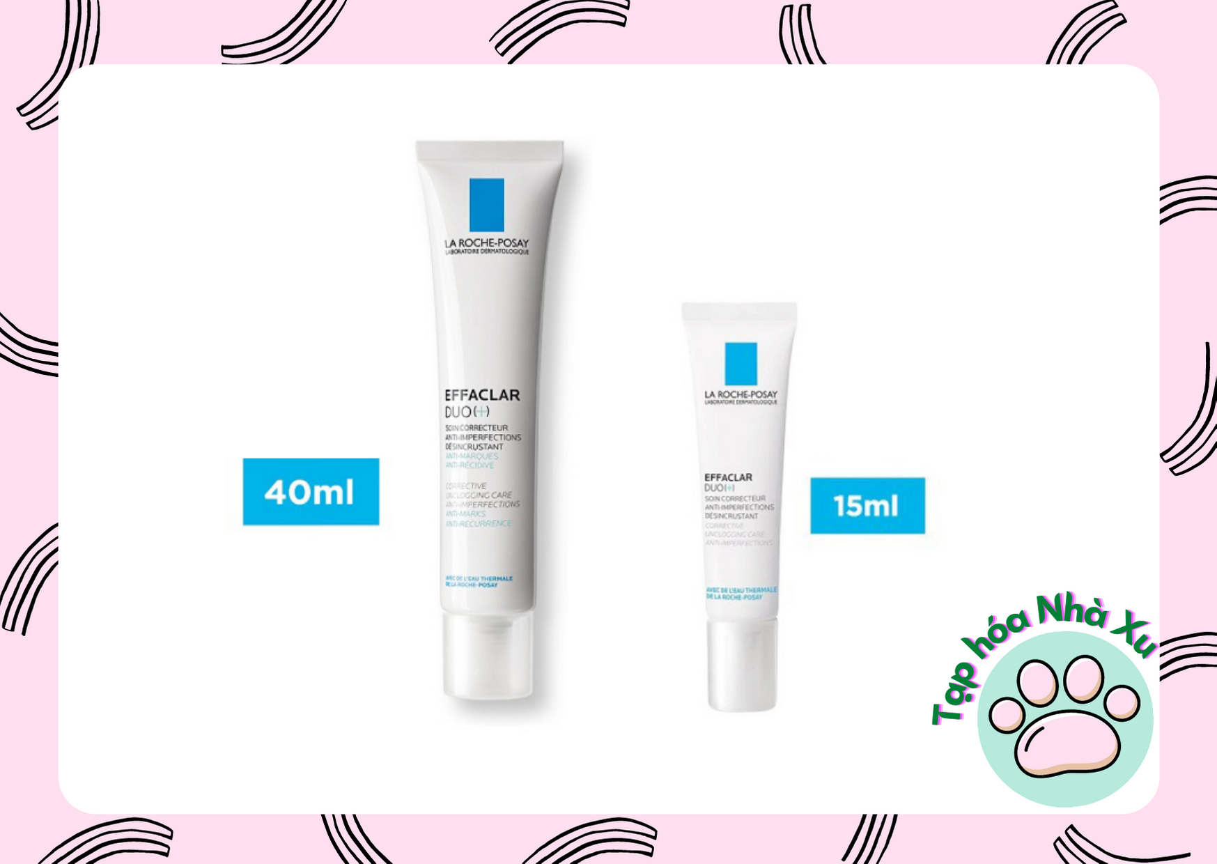 [CHÍNH HÃNG] Kem dưỡng da giảm mụn ngăn ngừa vết thâm và ngăn mụn tái phát La Roche Posay Effaclar Duo+ 40ml
